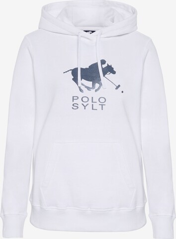 Polo Sylt Sweatshirt in White: front