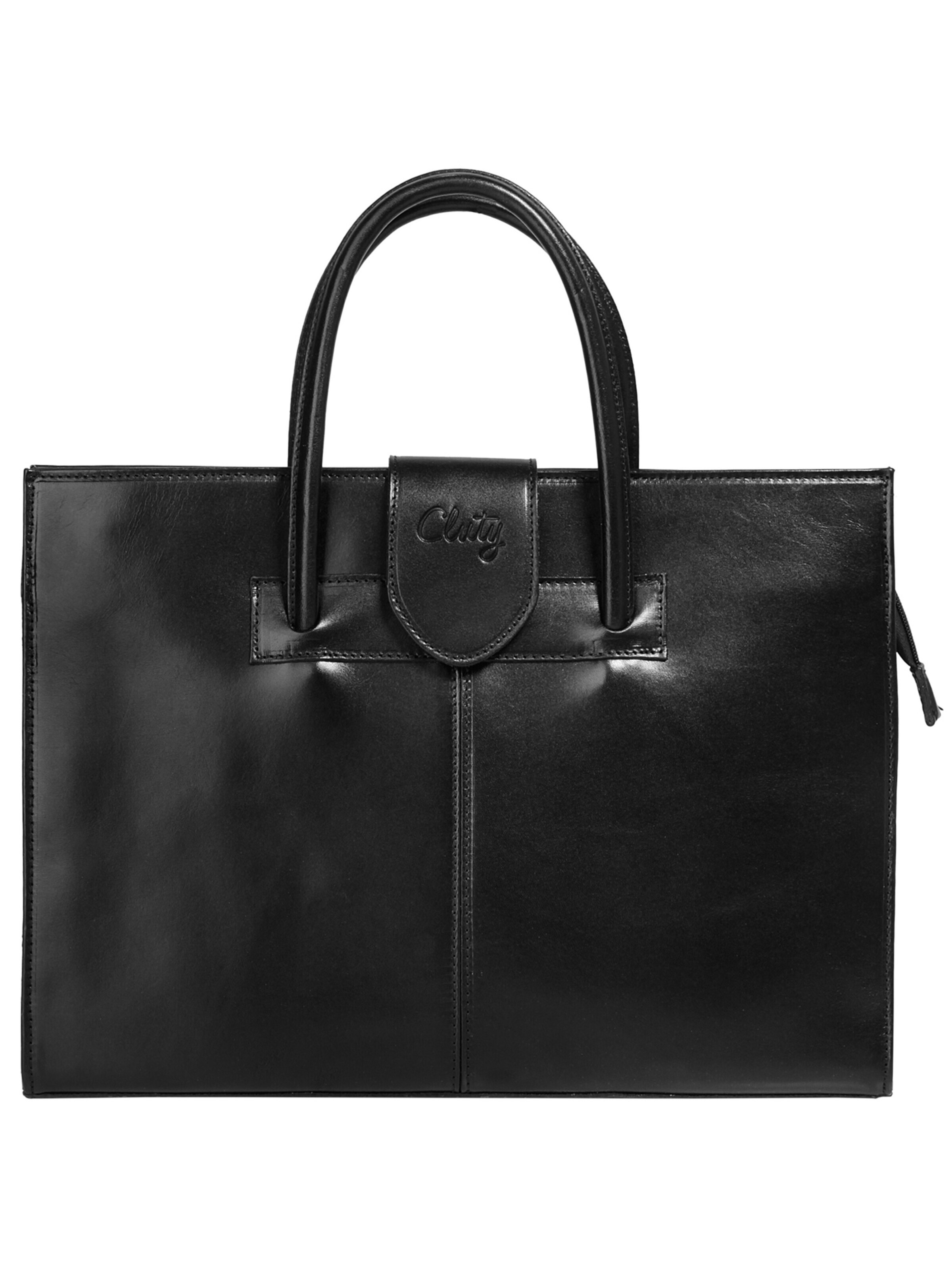 Cluty - Bolso de mano en negro: frente