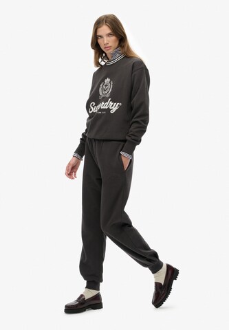 Superdry Tapered Broek 'Country Club' in Zwart