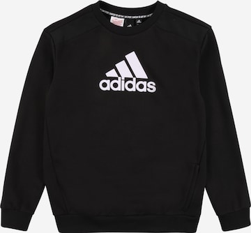 ADIDAS PERFORMANCE Athletic Sweatshirt in Black: front