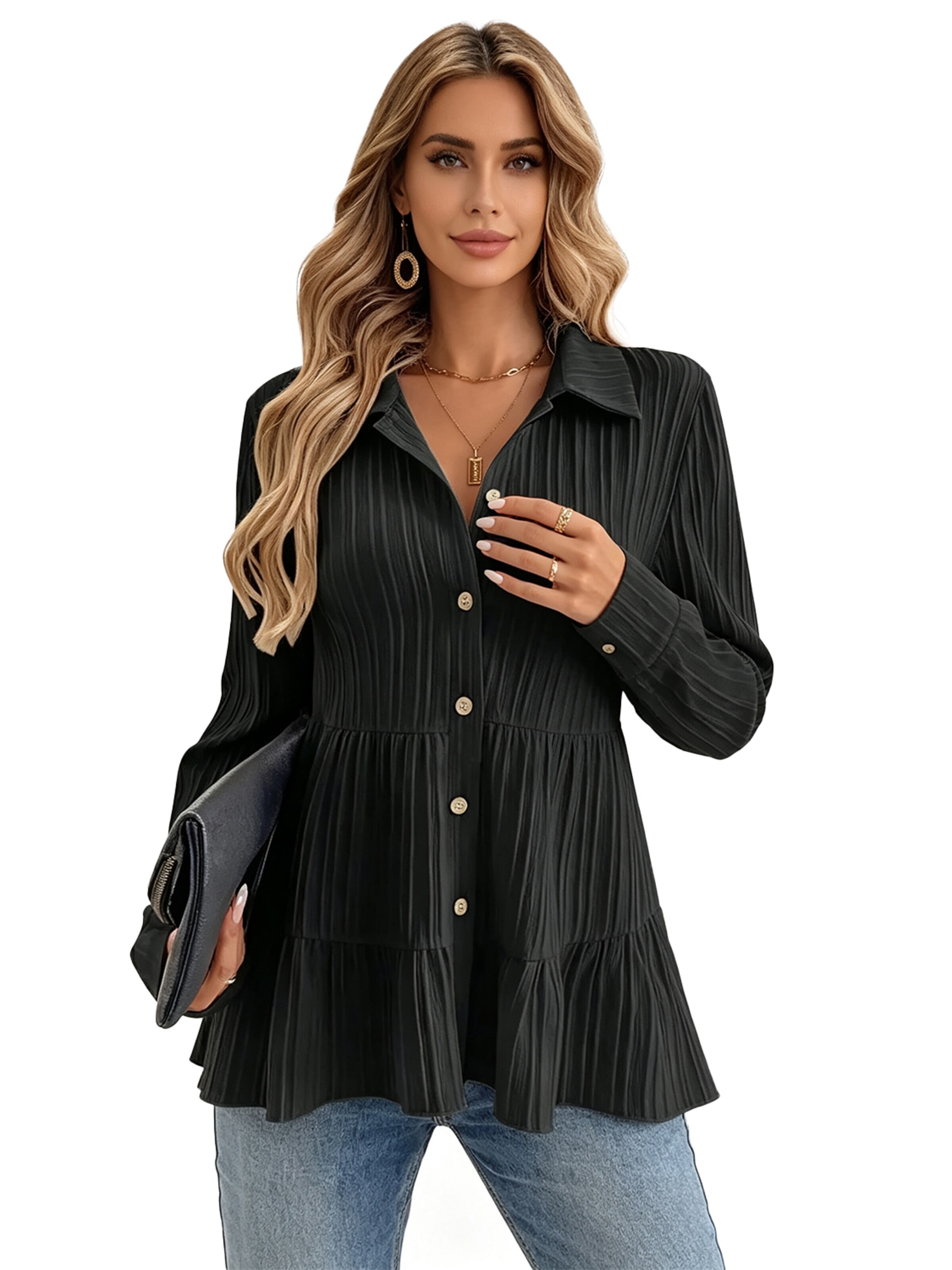 KoJooin Bluse‌‌‌‌ in Schwarz