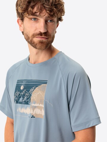 VAUDE Functioneel shirt 'Gleann' in Blauw