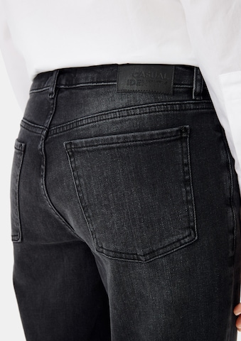 Coupe slim Jean comma casual identity en noir