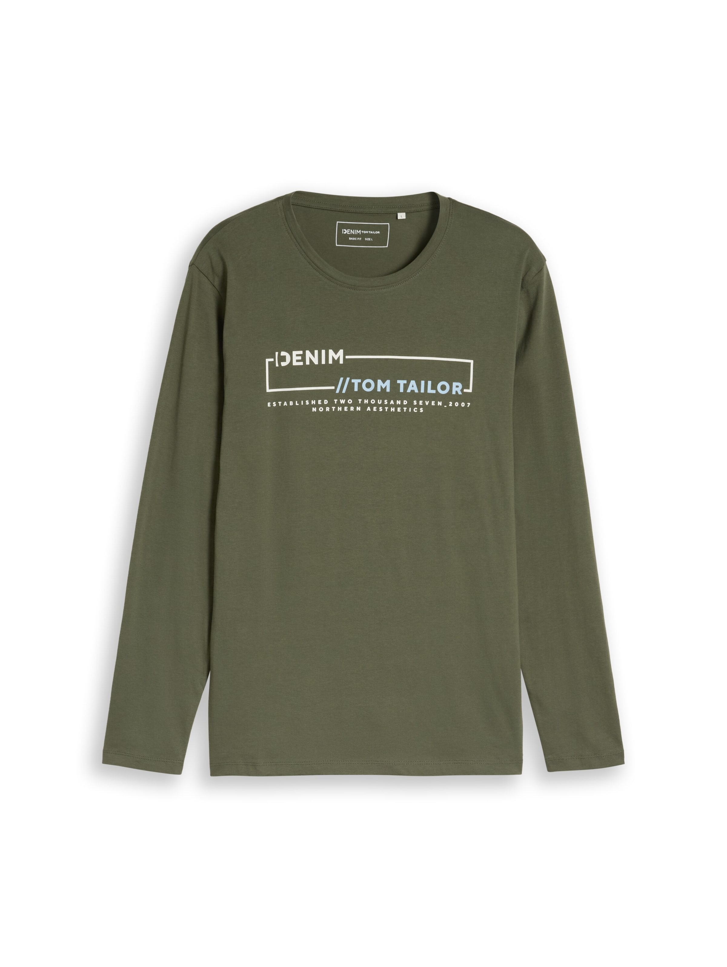 TOM TAILOR DENIM - Camiseta en verde: frente