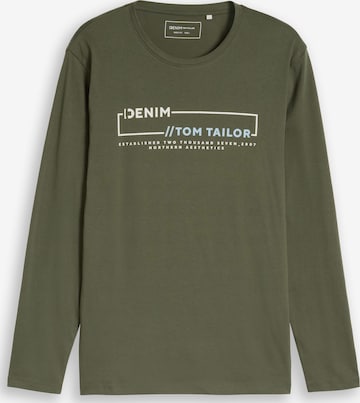 TOM TAILOR DENIM - Camiseta en verde: frente
