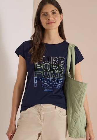 CECIL T-Shirt 'Pure' in Blau: Vorderseite