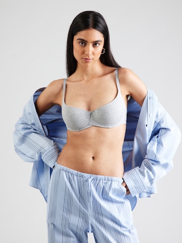 Hunkemöller Бюстгальтер под футболку Бюстгальтер в Серый: спереди