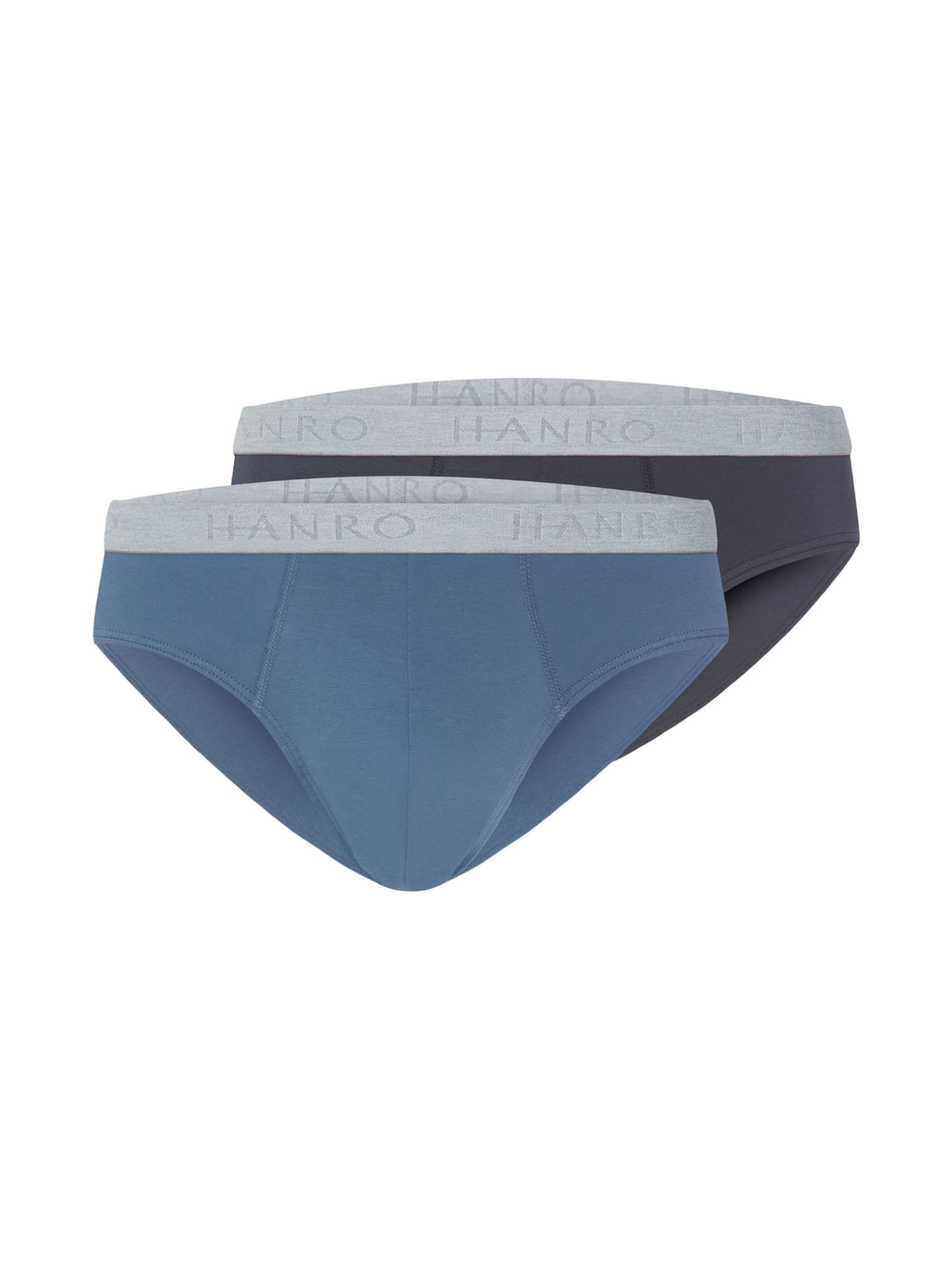 Hanro Slip ' Cotton Essentials ' in Blauw: voorkant