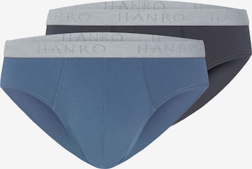 Hanro Slip ' Cotton Essentials ' in Blauw: voorkant