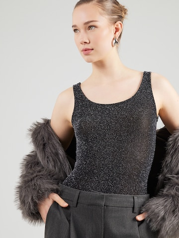 ABOUT YOU Блуза боди 'Juna' в черно: отпред