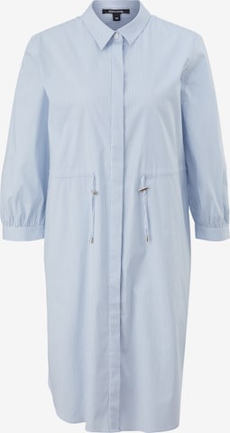 COMMA Shirt Dress in Blue: front