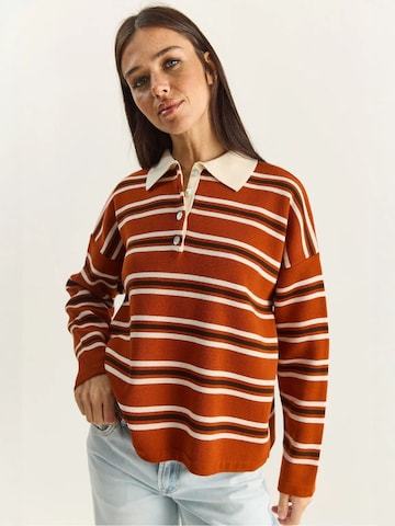 Bianco Lucci Pullover 'Pullover'‌‌‌‌ in Rot