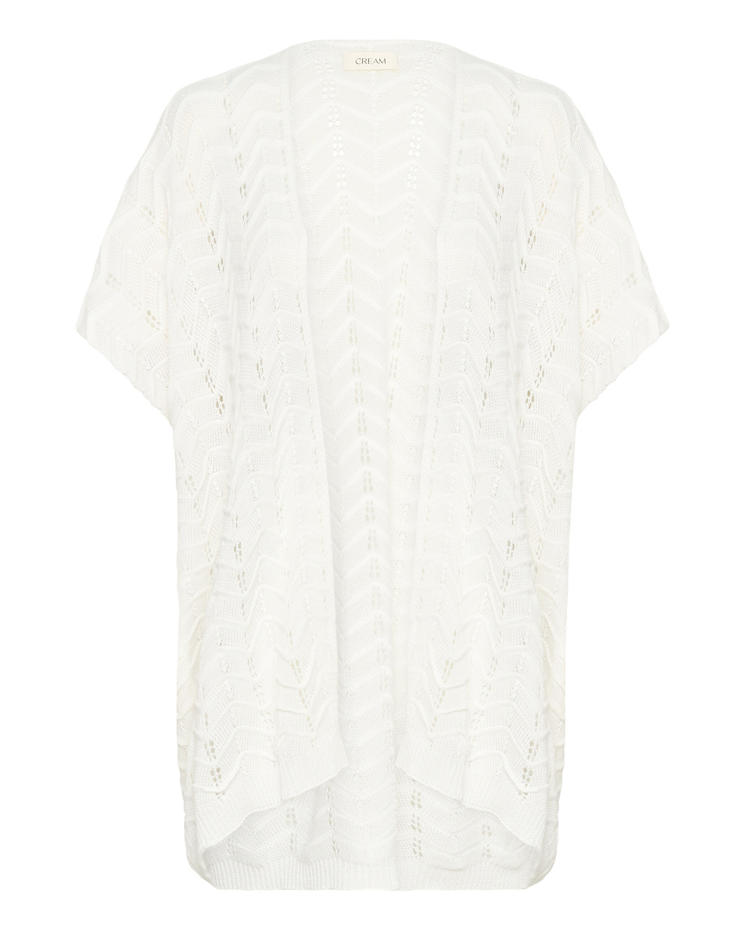 Cream - Casaco de malha &#x27;Damo&#x27; em branco: frente