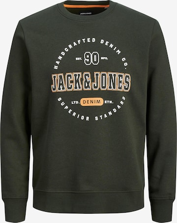 JACK & JONES Sweatshirt 'STAMP' in Green: front