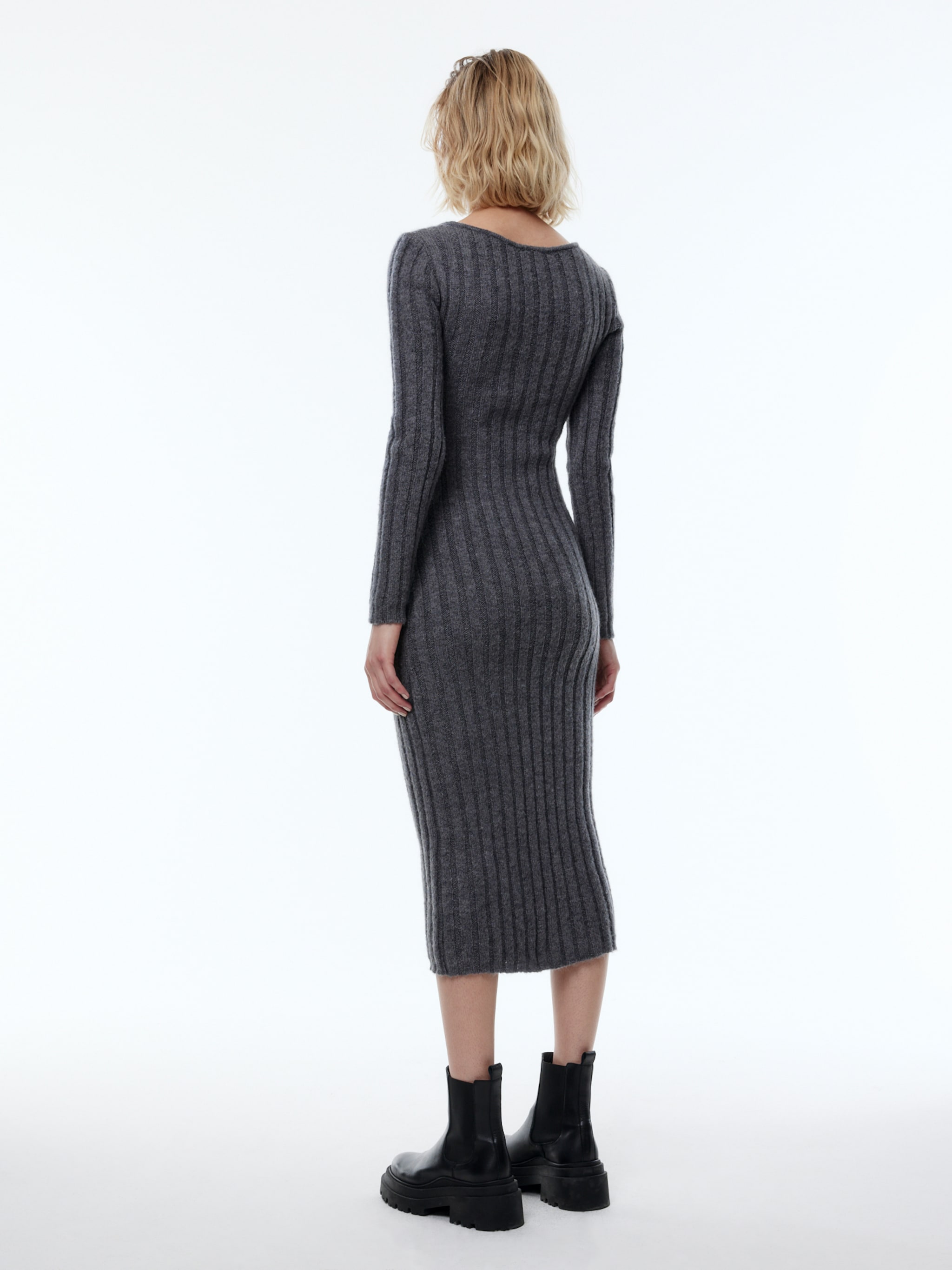 EDITED Producten Jurk 'Maija' Antraciet