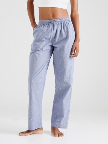 Pantalon de pyjama 'LOELIE' ETAM en bleu : devant