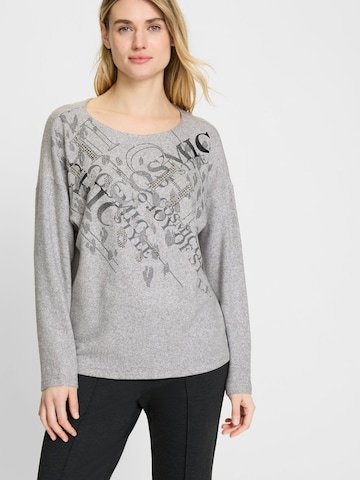 Sweat-shirt Olsen en gris : devant