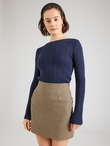 HOLLISTER Pulóver - kék: elől