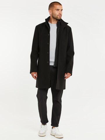 Threadbare Between-Seasons Coat in Black