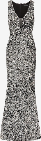 Robe de soirée Kraimod en argent : devant