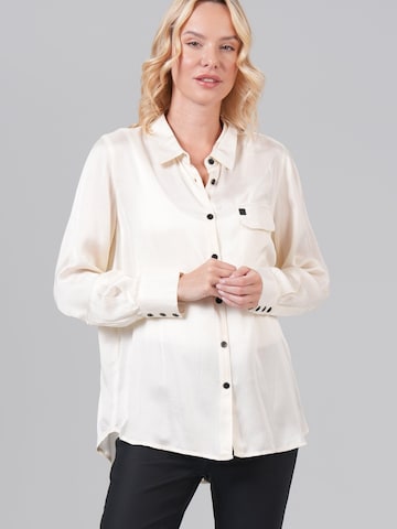 Chemisier M.O.D MIRACLE OF DENIM en blanc : devant