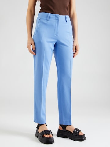 Regular Pantalon à plis GERRY WEBER en bleu : devant