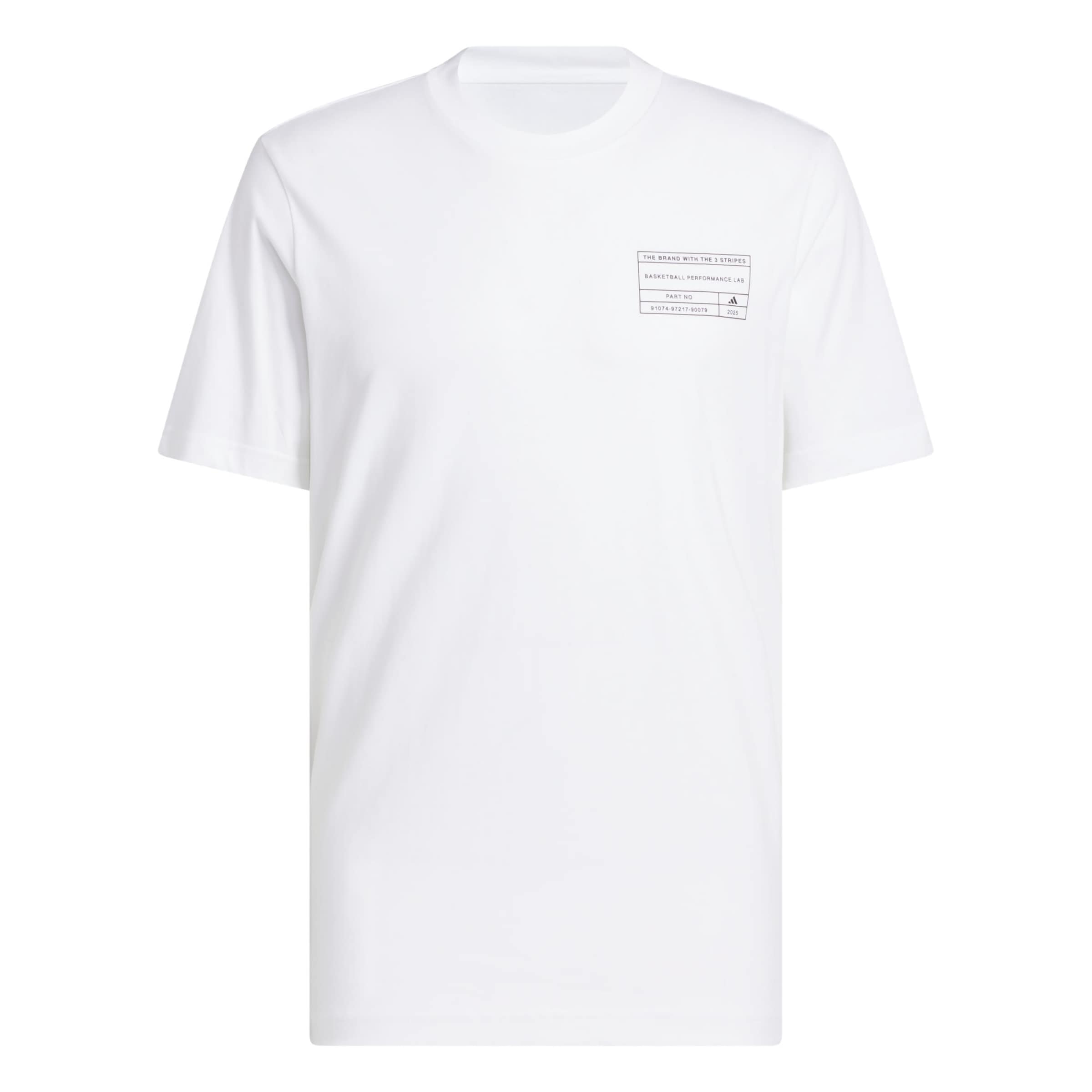 ADIDAS PERFORMANCE - Camiseta funcional 'Basketball Graphic' en blanco: frente