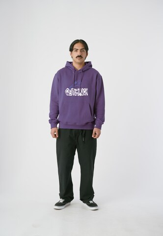 Cleptomanicx Sweatshirt' Krooked Gulls' in Lila