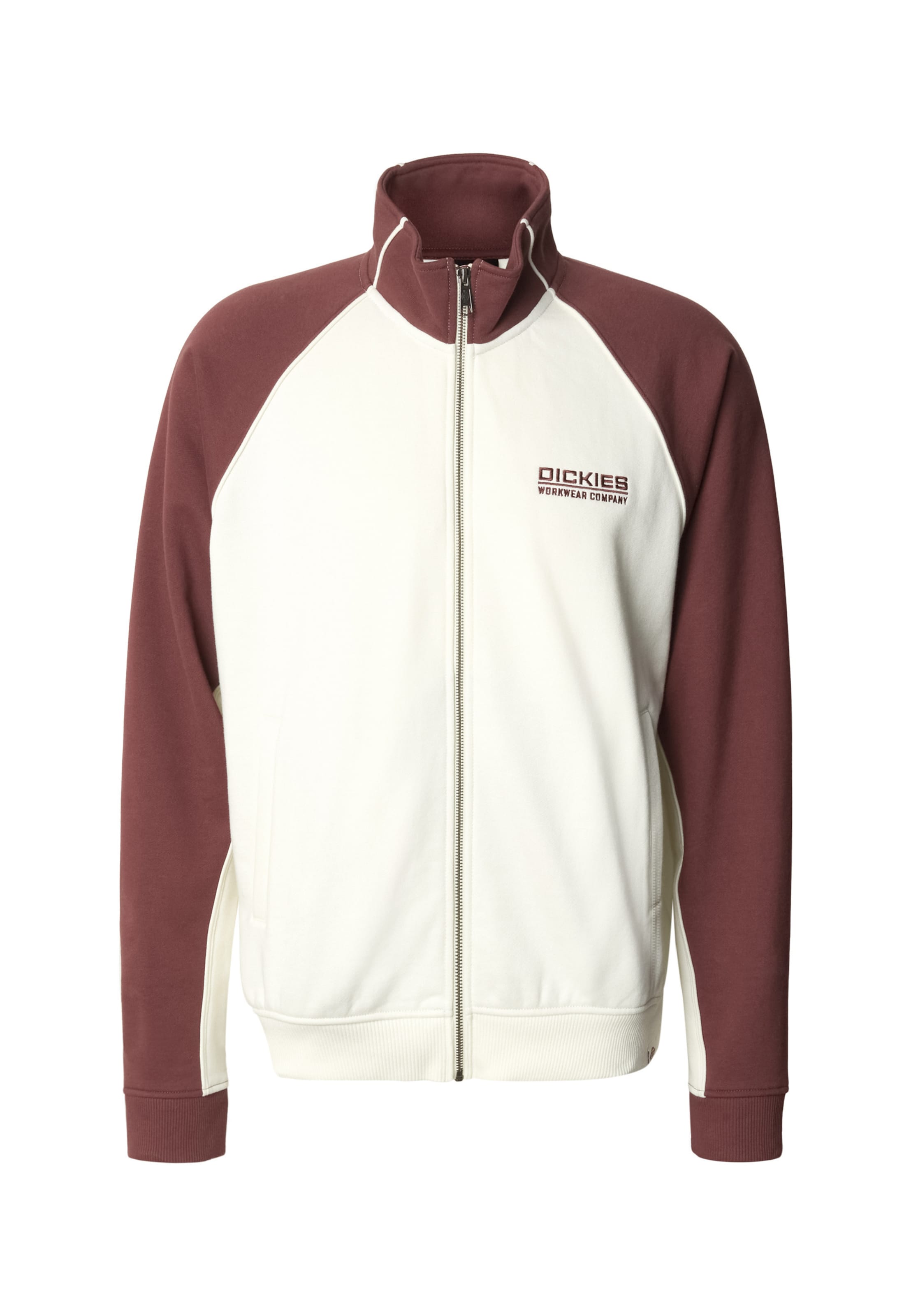 DICKIES Veste de survêtement en L en noisette / blanc, Vue avec produit