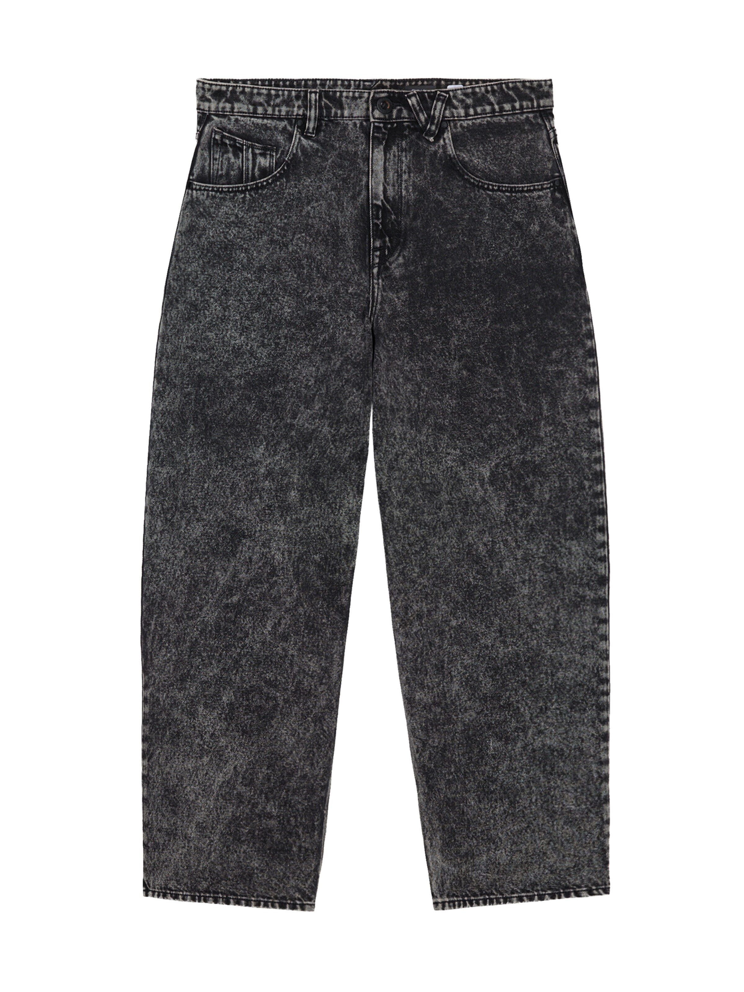 Volcom Jean 'Chillow' en 26 en noir denim, Vue avec produit