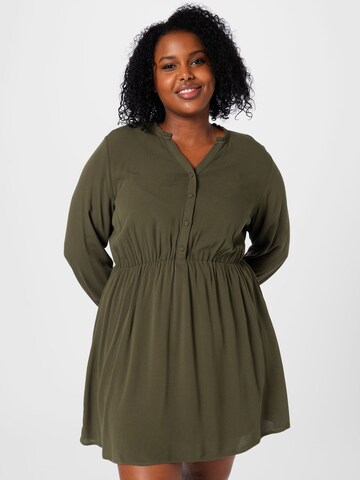 ABOUT YOU Curvy Dress 'Elenie' in Green: front