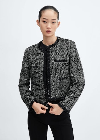 MANGO Between-Season Jacket 'Piping' in Black