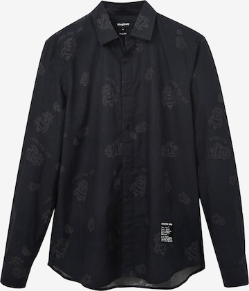 Desigual Button Up Shirt in Black: front