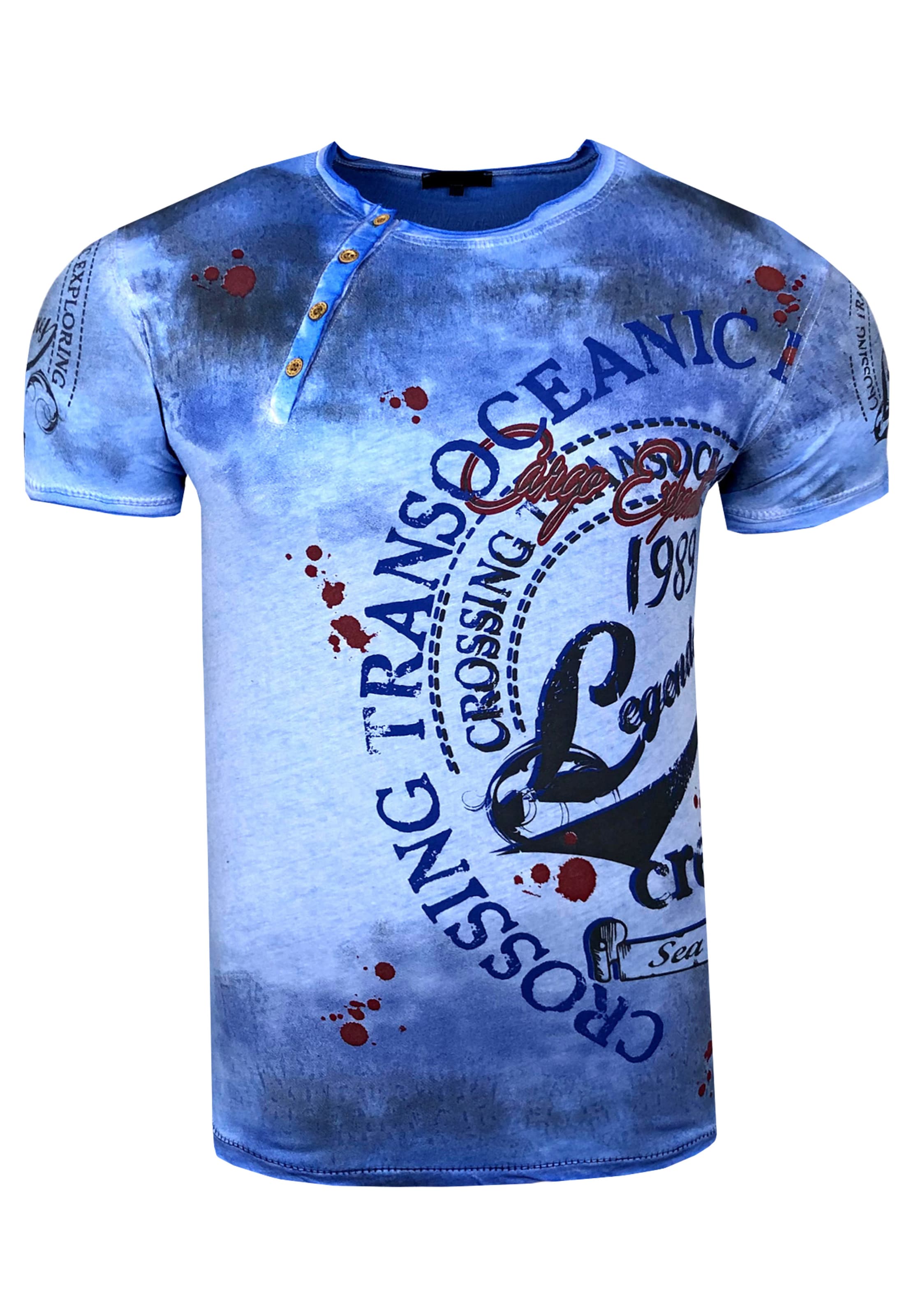 Rusty Neal Shirt in Blue: front