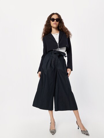 Vanessa Bruno Wide leg Pleat-front trousers 'LEO' in Blue