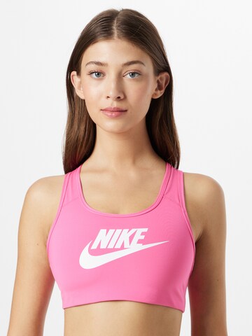 NIKE - Soutien Bustier Soutien de desporto 'FUTURA' em rosa: frente