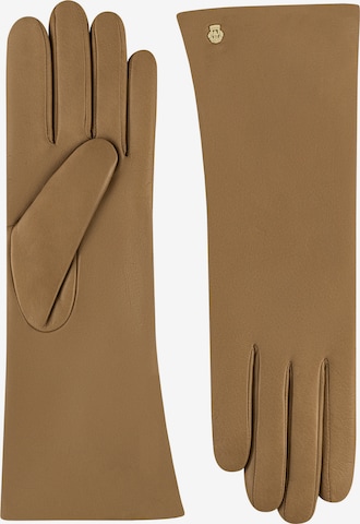 Roeckl Lederhandschuhe 'MOSKAU' in Braun: Vorderseite