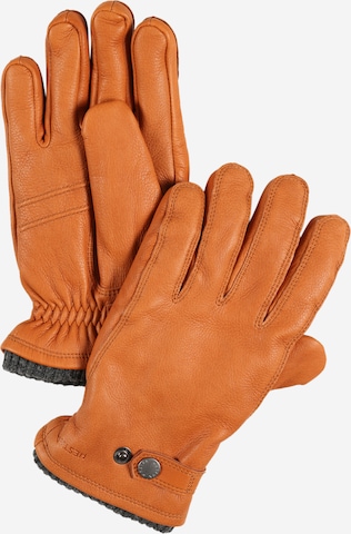 Hestra Prstové rukavice 'Birger' - Hnedá: predná strana