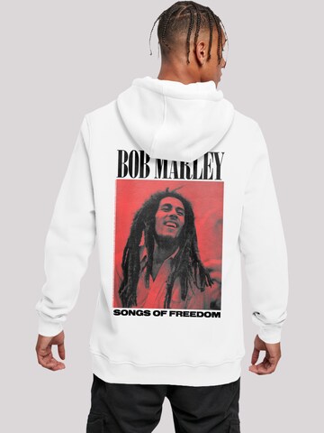 F4NT4STIC Sweatshirt 'Bob Marley Songs Of Freedom Reggae Music' in White