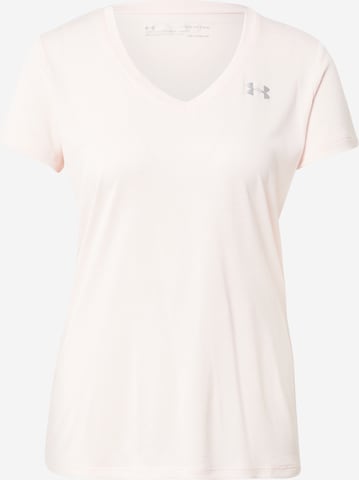 Tricou funcțional de la UNDER ARMOUR pe roz: față