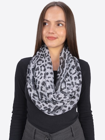 Seasons of April Tube Scarf 'Kiwi' in Grey