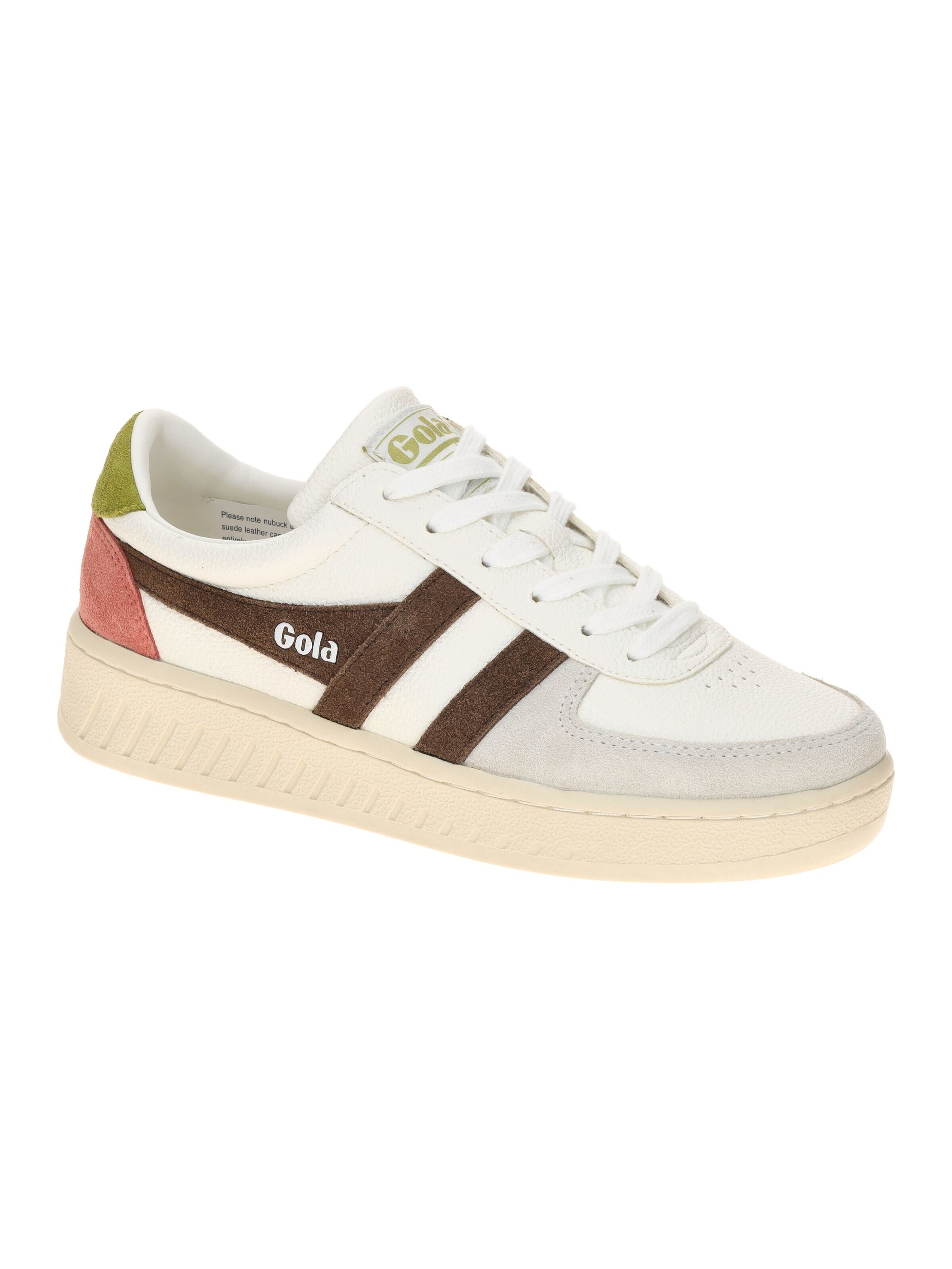 Gola Sneakers 'Gola Grandslam Trident Schuhe Sneakers weiß braun CLA415' in White: front