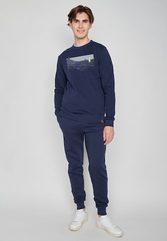 GREENBOMB Sweatshirt 'Nature Cliffsail' in Blue