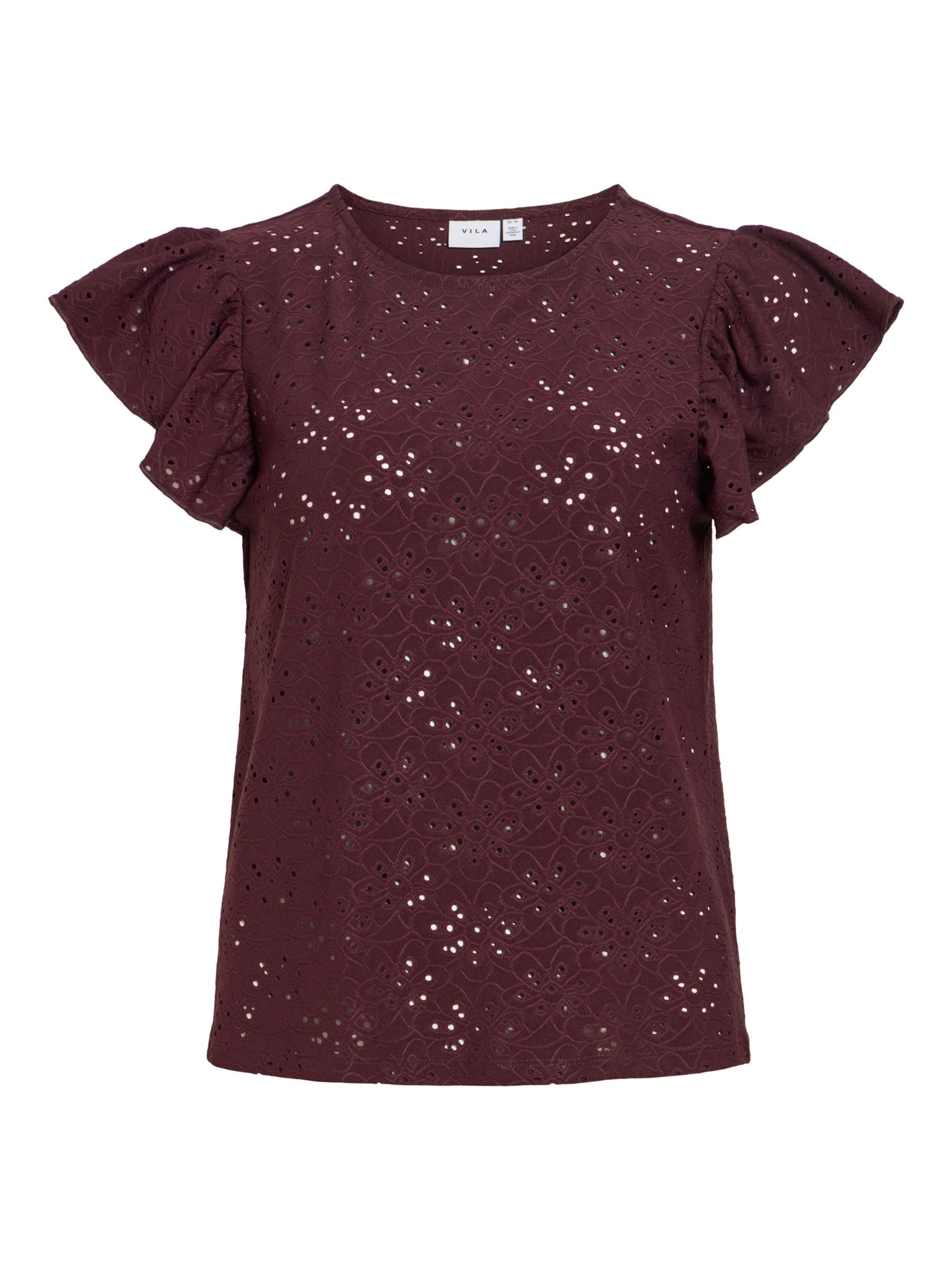 VILA Blouse 'VIKawa' in Rood: voorkant