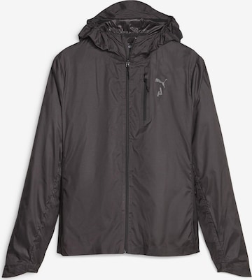 PUMA Athletic Jacket in Black: front