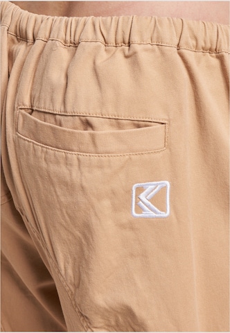 Karl Kani Wide leg Cargobroek in Beige