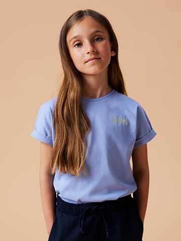 NAME IT Shirt 'NKFVILLE' in Lila: voorkant