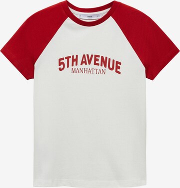 T-shirt 'AVENUE' MANGO en rouge : devant