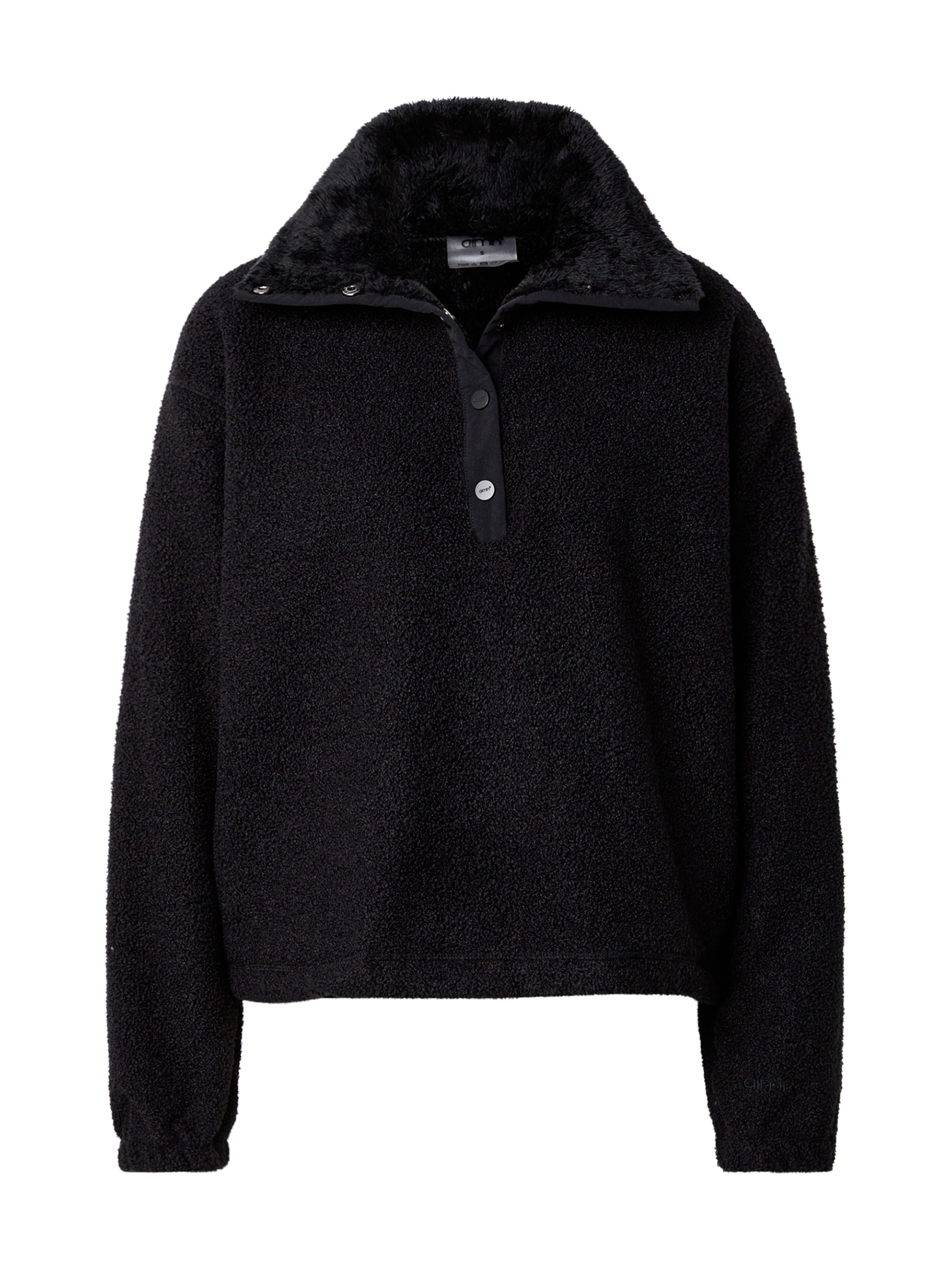 Aim'n Spordipullover, värv must: eest vaates