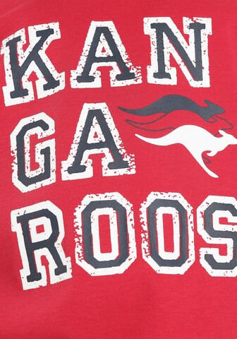 KangaROOS Athletic Sweatshirt in Red
